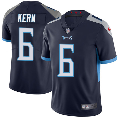 Nike Titans #6 Brett Kern Navy Blue Alternate Men's Stitched NFL Vapor Untouchable Limited Jersey - Click Image to Close